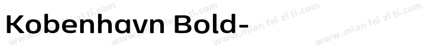 Kobenhavn Bold字体转换